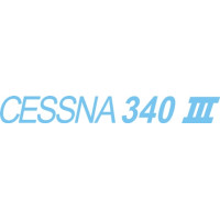 Cessna 340 III Aircraft Logo 