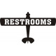 Restroom Aircraft Extra Placard Logo 
