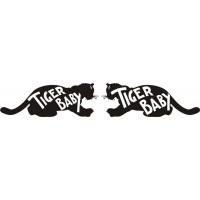 Tiger Baby Aircraft Fun Stuff Vinyl Graphics Decal