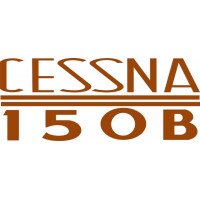 Cessna 150 B Aircraft Script Logo