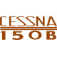 Cessna 150 B Aircraft Script Logo