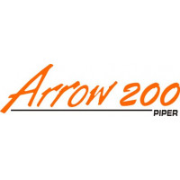 Piper Arrow 200 Aircraft Logo Decal