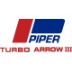 Piper Arrow Turbo III Aircraft Logo Decals