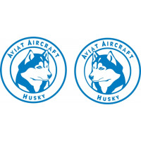 Aviat Husky Rudder Aircraft Logo