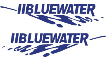 Bluewater Boat Hull Logo Vinyl Decals