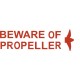 Beware Of Propeller Boat Warning Decals