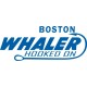 Boston Whaler Hooked On Boat Logo Vinyl Decal