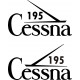 Cessna 195 Businessliner Aircraft Logo Decal
