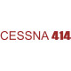 Cessna 414 Aircraft Script Logo
