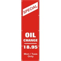 Oil Change Business Sign Vinyl Graphics Decal