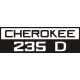 Piper Cherokee 235 D Aircraft Logo Decals