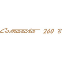 Piper Comanche 260 B Aircraft Logo Decals