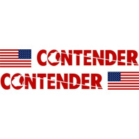  Contender Boat USA Flag Logo Decal