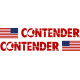  Contender Boat USA Flag Logo Decal