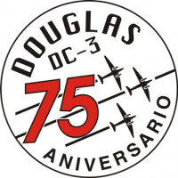 Douglas DC-3 75 Anniversario Aircraft Logo