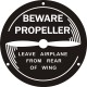 Ercoupe Beware Propeller Aircraft Logo