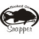 HOOKED On Snapper Boat Decal