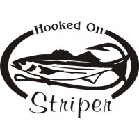 HOOKED On Stripper Boat Decal
