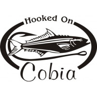HOOKED On Cobia Boat Decal