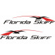 Florida Skiff Boat Logo Vinyl Decals 