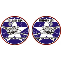 USAF Give Em Hell Navy Aircraft Emblem Vinyl Graphics 
