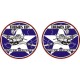 USAF Give Em Hell Navy Aircraft Emblem Vinyl Graphics decals