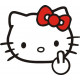 Hello Kitty Finger Decal