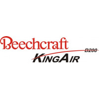 Beechcraft King Air B200 Aircraft Logo 