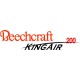 Beechcraft King Air 200 Aircraft Logo Decal