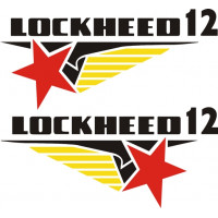 Lockheed 12 Junior Electra Aircraft Logo