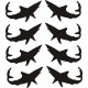 Mako Shark Set of 8 Boat Logo