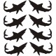 Mako Shark Set of 8 Boat Logo