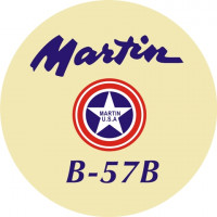 Martin U.S.A B-57B Aircraft Yokes Logo 