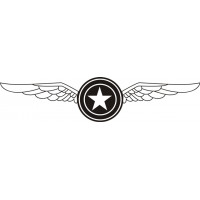 Martin U.S.A Wings Aircraft Logo,Vinyl Decal