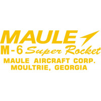 Maule M-6 Super Rocket Aircraft Logo