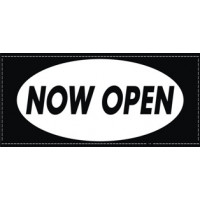 Now Open Business Sign Vinyl Graphics Decal