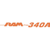 Ram 340A Aircraft Engine Logo Decal