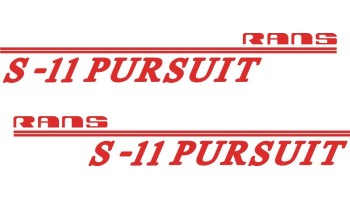 Rans S-11 Pursuit Aircraft Model Decals