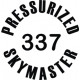 Cessna Skymaster 337 Pressurized Aircraft Logo