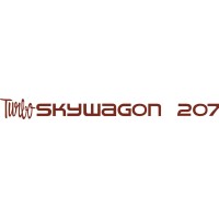 Cessna Turbo Skywagon 207 Script Aircraft Decals