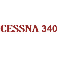 Cessna 340 Aircraft Logo Decal