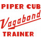 Piper Cub Vagabond Trainer Aircraft Logo