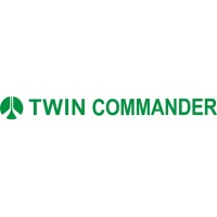 Twin Commander Aircraft Logo,Script 