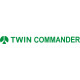 Twin Commander Aircraft Logo,Script 