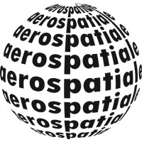 Aerospatiale Aircraft Logo Decal