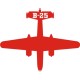 B-25 Airplane decal