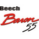Beechcraft Baron 55 Aircraft Logo 