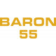 Beechcraft Baron B55 Aircraft Logo,Script 
