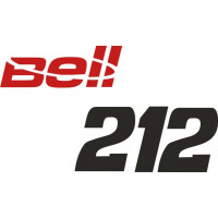 Bell 212 Helicopter Aircraft Logo Decals