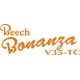 Beechcraft Bonanza V35-TC Aircraft decals 